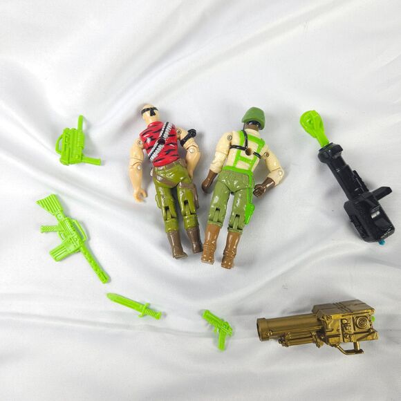 VTG 1993 GI Joe Colonel Courage & Gung Ho Action Figure W/ Accesories - Picture 2 of 4